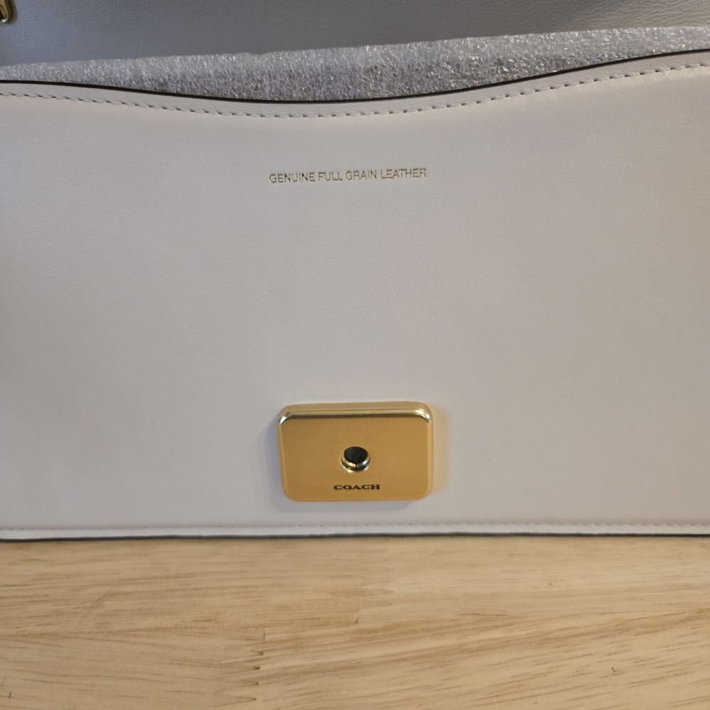 Coach Lux Bandit Shoulder Bag – Ivory (Style CC416) - Picture 7 of 9